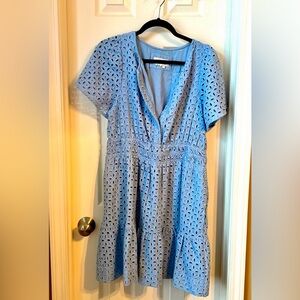 Anthropologie Somerset mini dress, eyelet edition size L